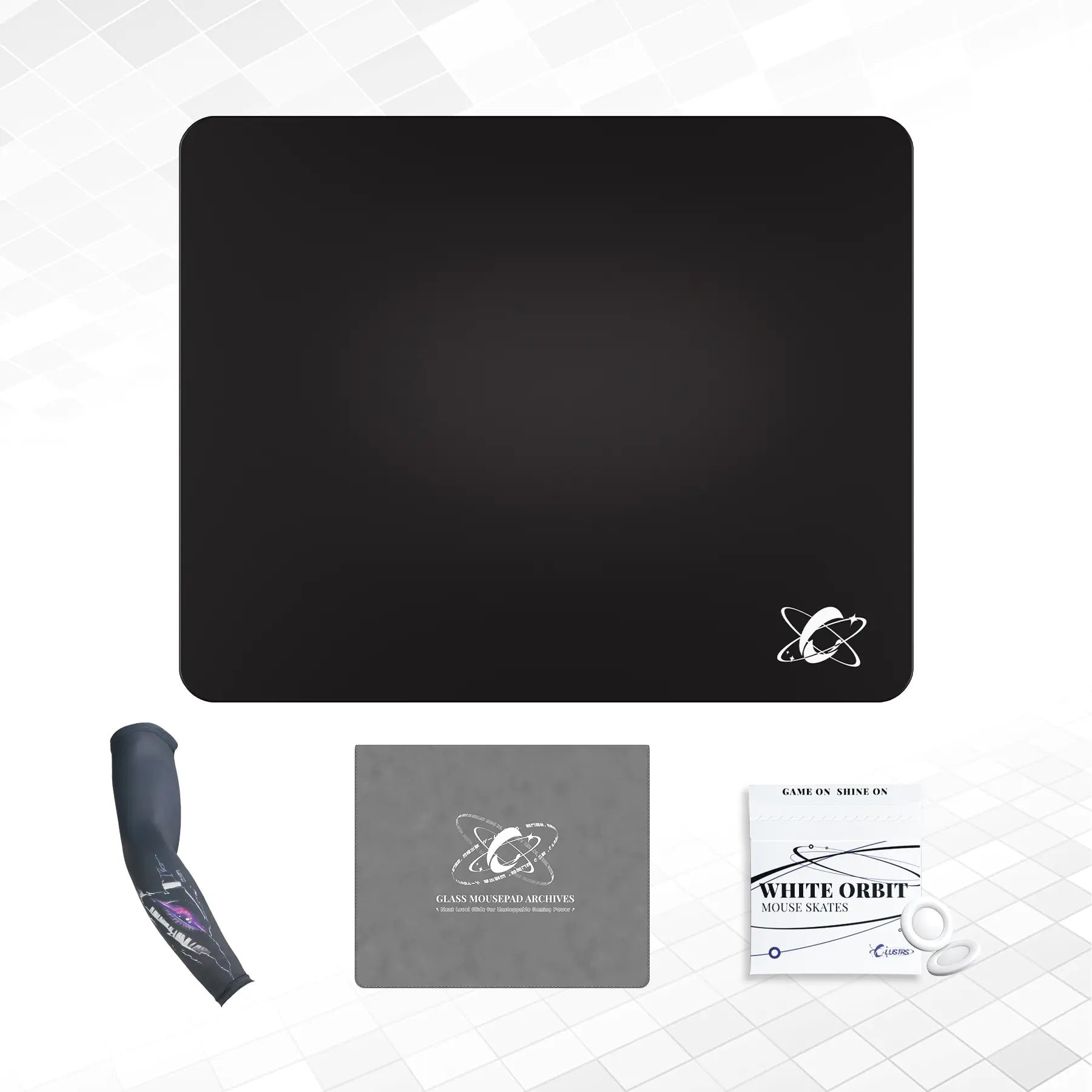 Atom (Black) Ultimate Bundle — Glass Pad, Sleeve, Skates & Case