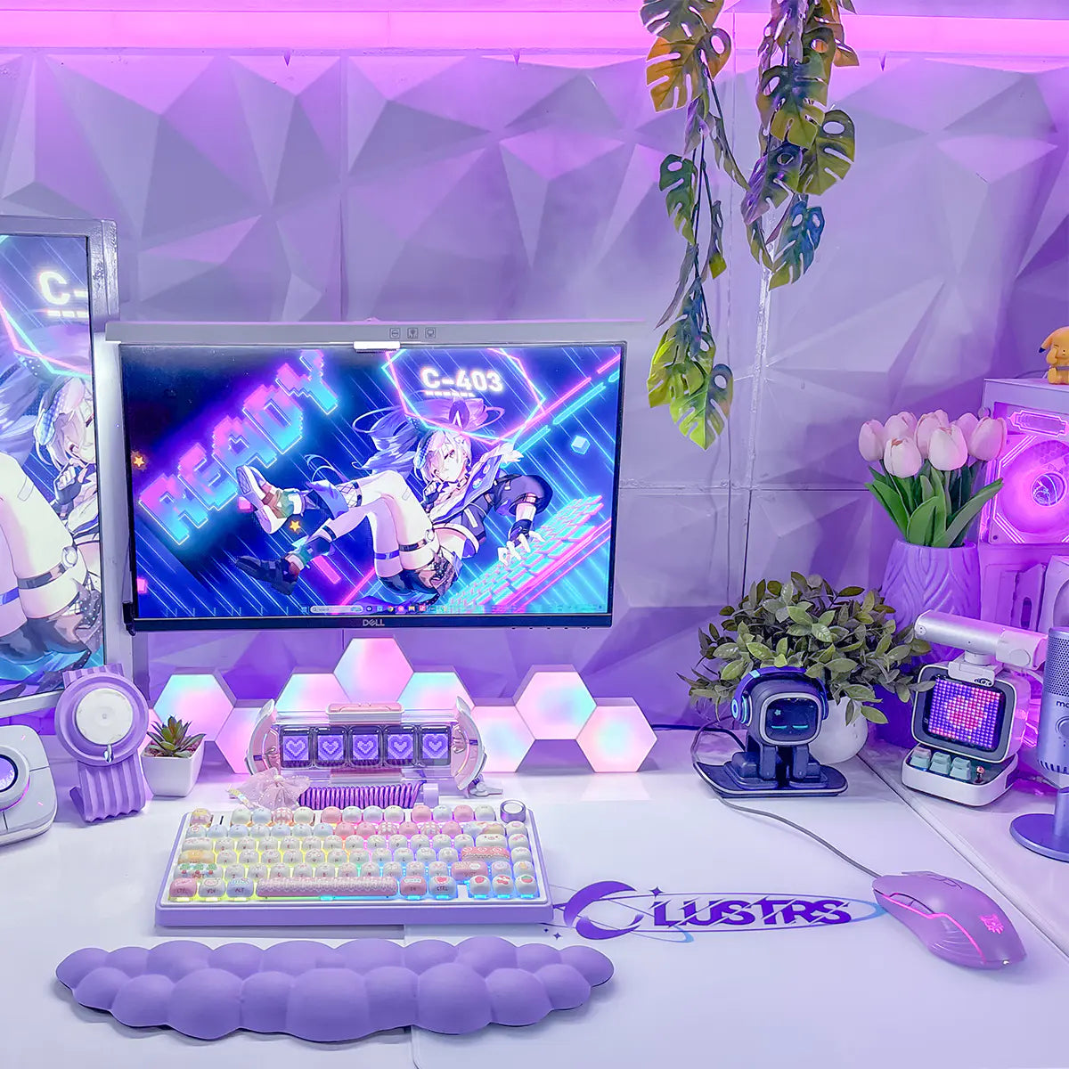 Clustrs_Orbit_White_Glass_Mouse_Pad_Sleek_Minimalist_Gaming_Surface