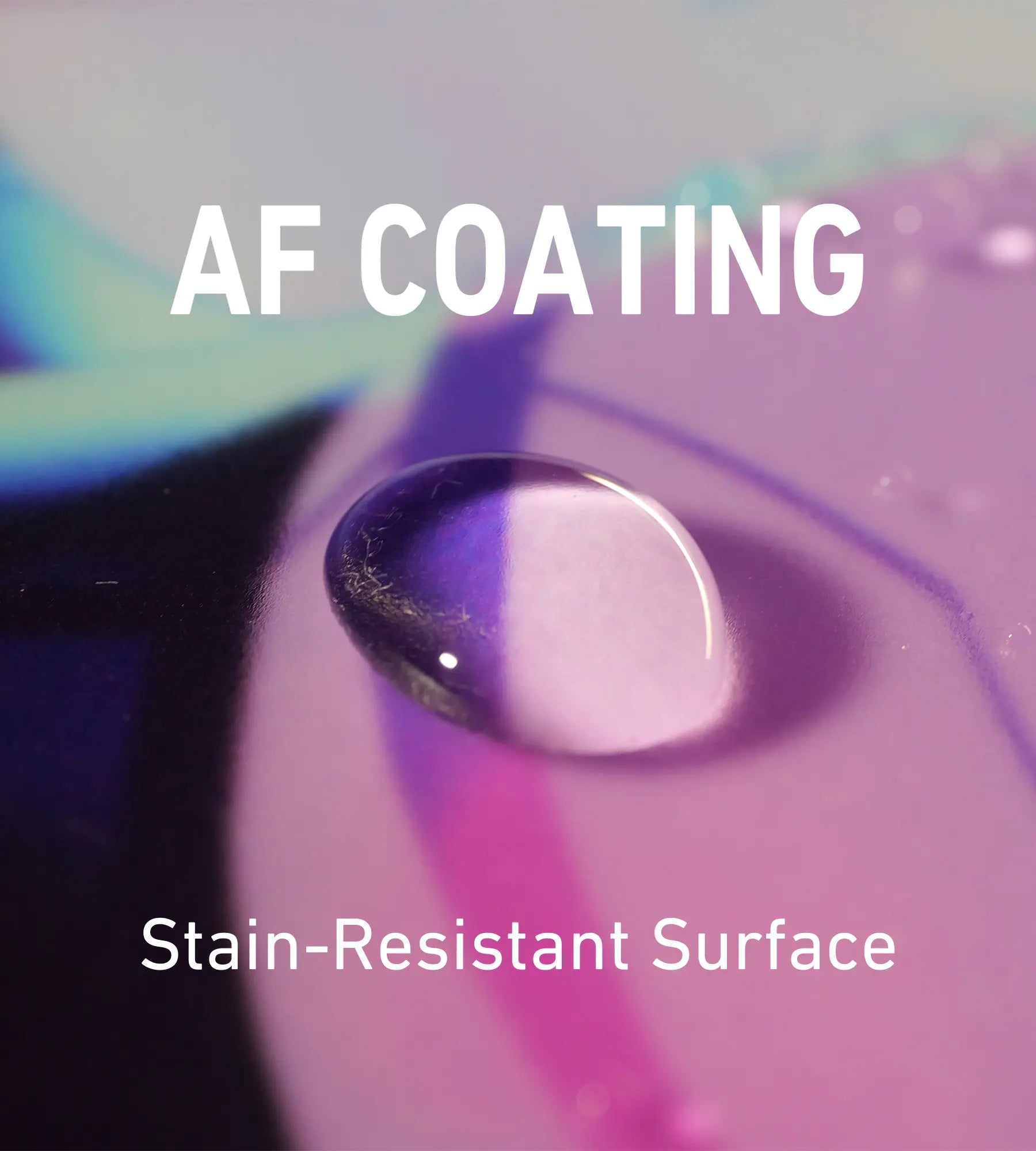 AF-coated Astra gaming glass mousepad that stays clean and smooth with just one wipe