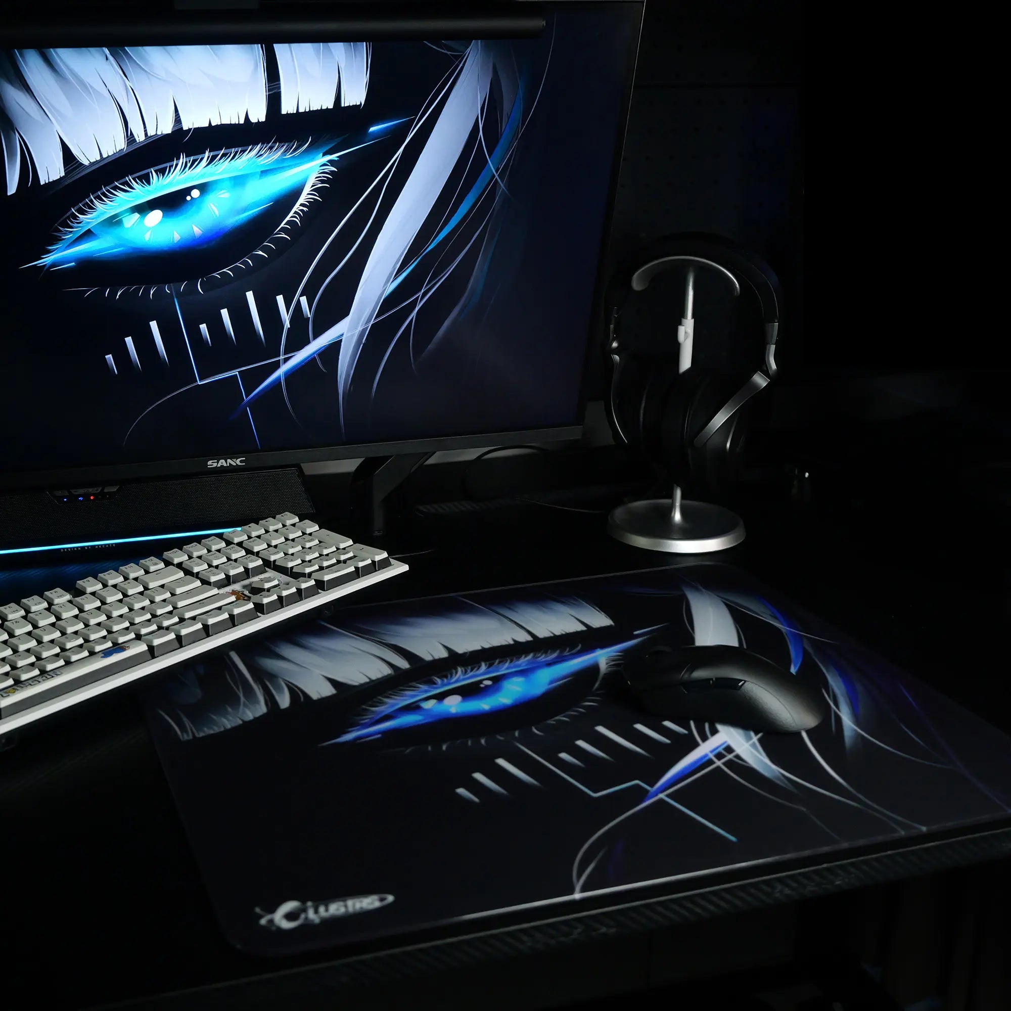 Tapis de souris de jeu en verre Astra's Gaze