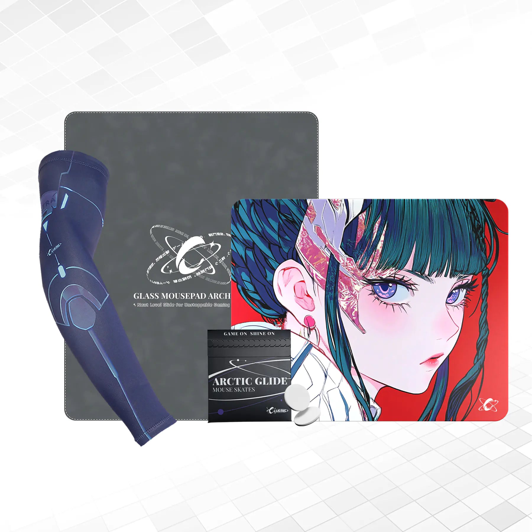 Akira Ultimate Bundle — Glass Pad, Sleeve, Skates & Case