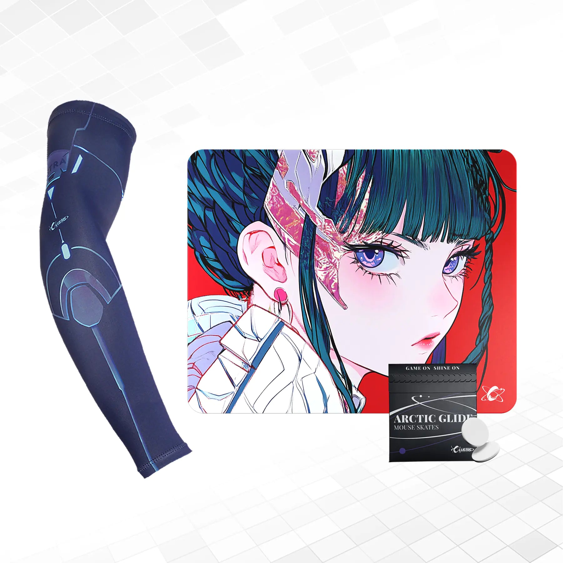 Akira Bundle — Glass Pad, Pro Sleeve & PTFE Skates