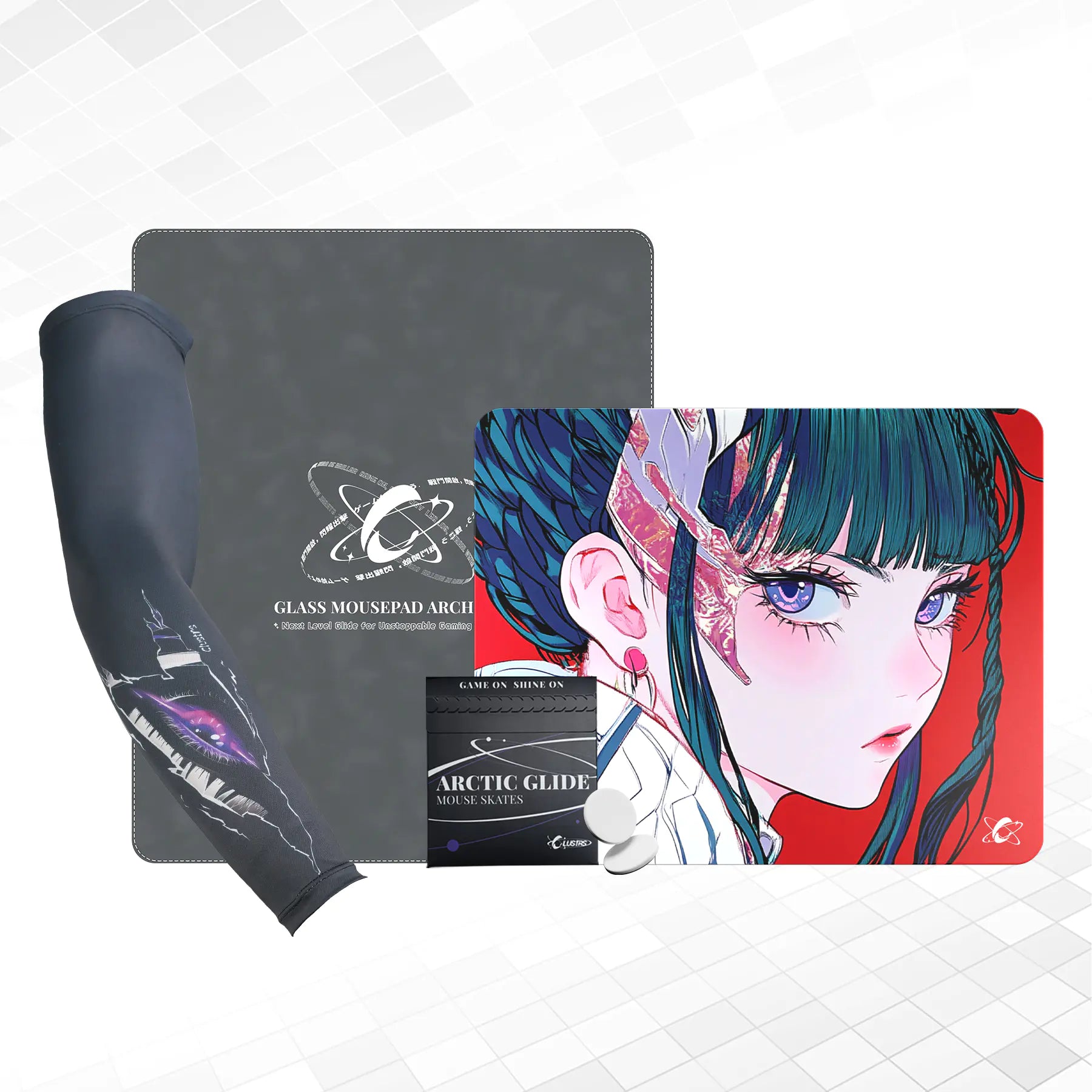 Akira Ultimate Bundle — Glass Pad, Sleeve, Skates & Case