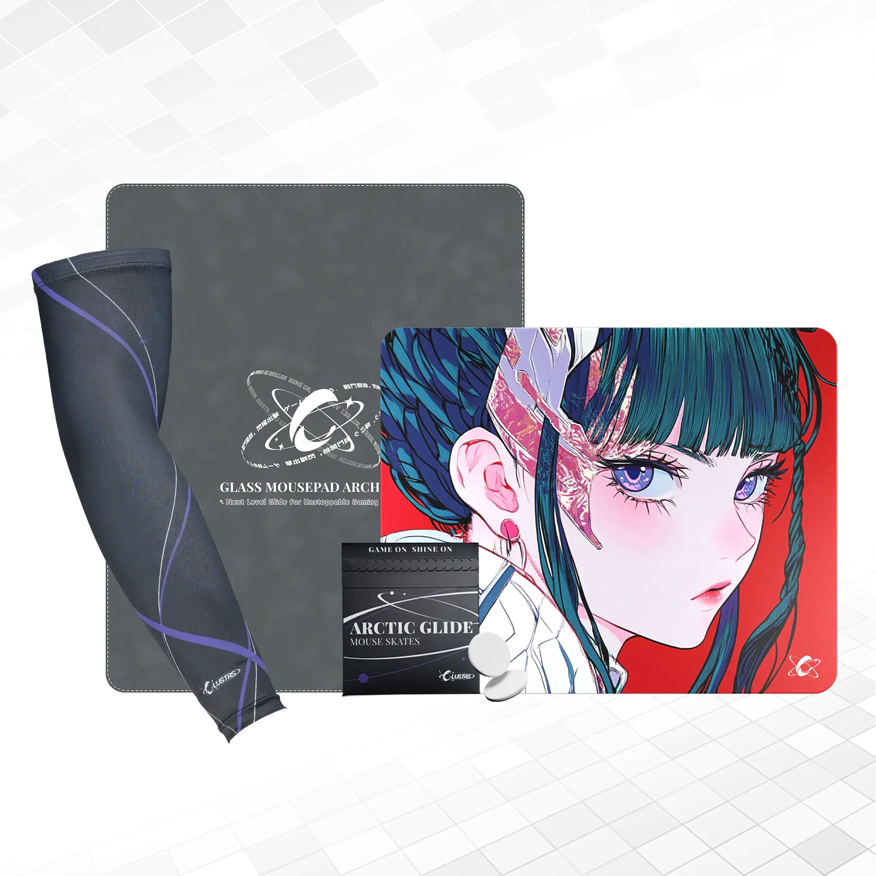 Akira Ultimate Bundle — Glass Pad, Sleeve, Skates & Case