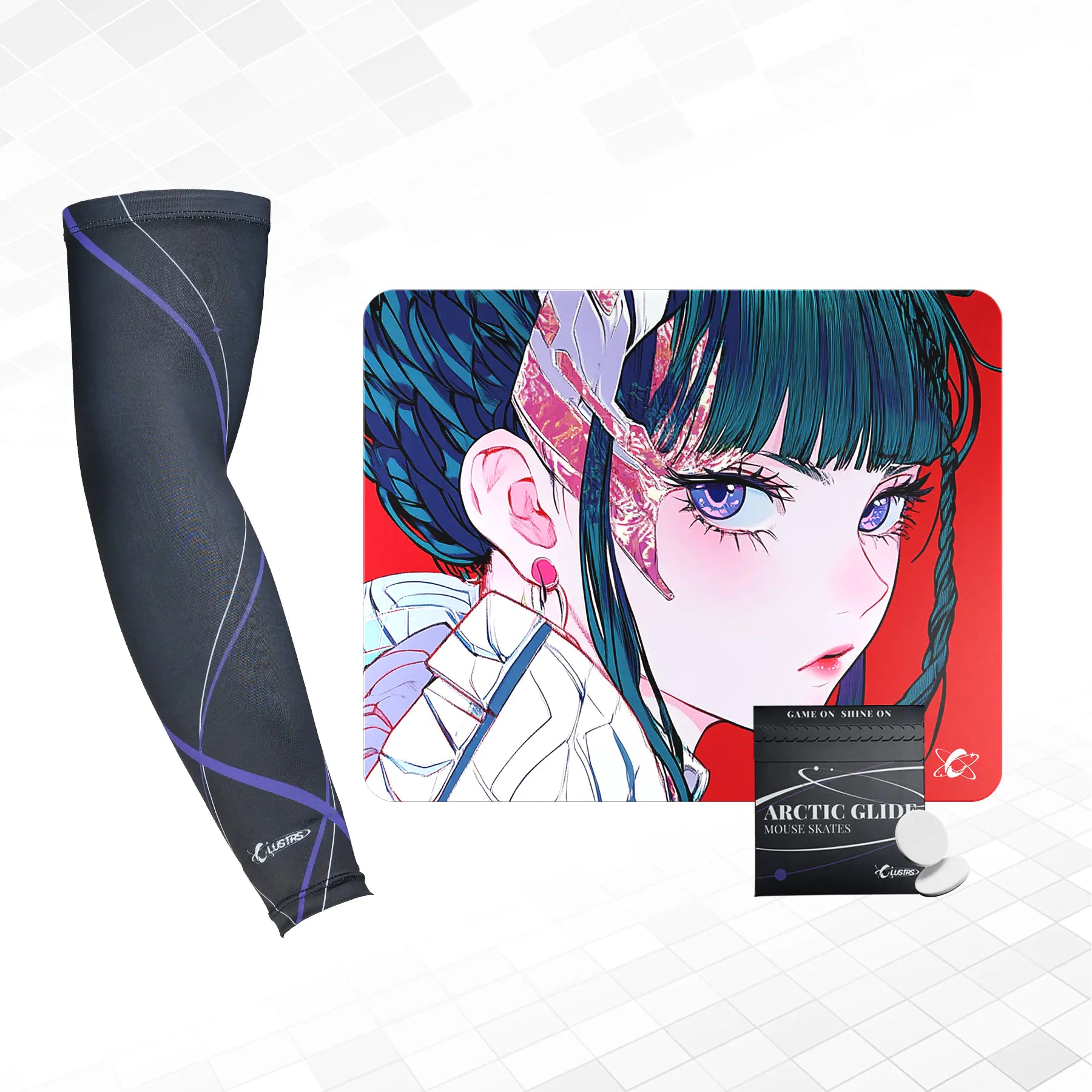 Akira Bundle — Glass Pad, Pro Sleeve & PTFE Skates