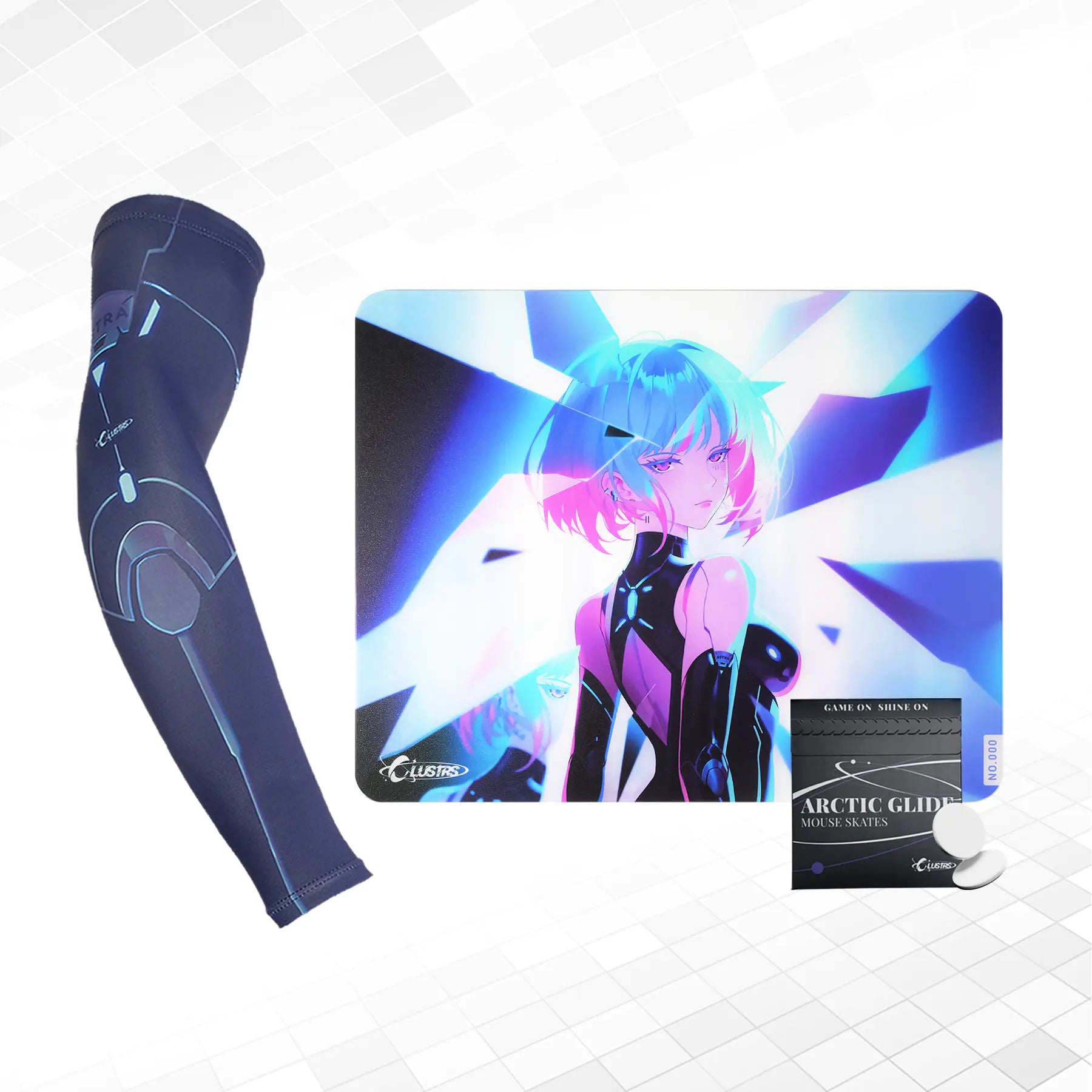 Astra Bundle — Glass Pad, Pro Sleeve, PTFE Skates & PU Case