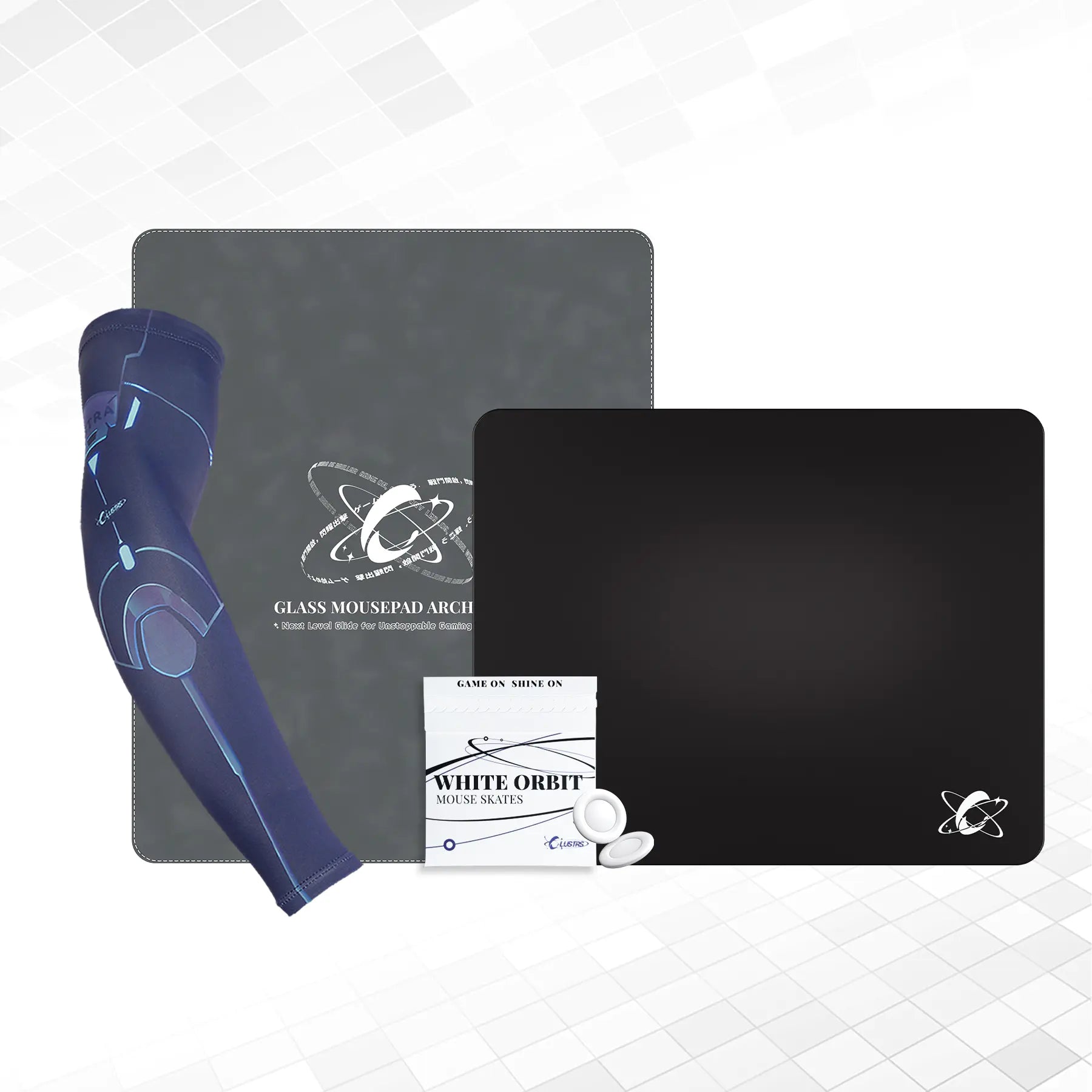 Atom (Black) Ultimate Bundle — Glass Pad, Sleeve, Skates & Case