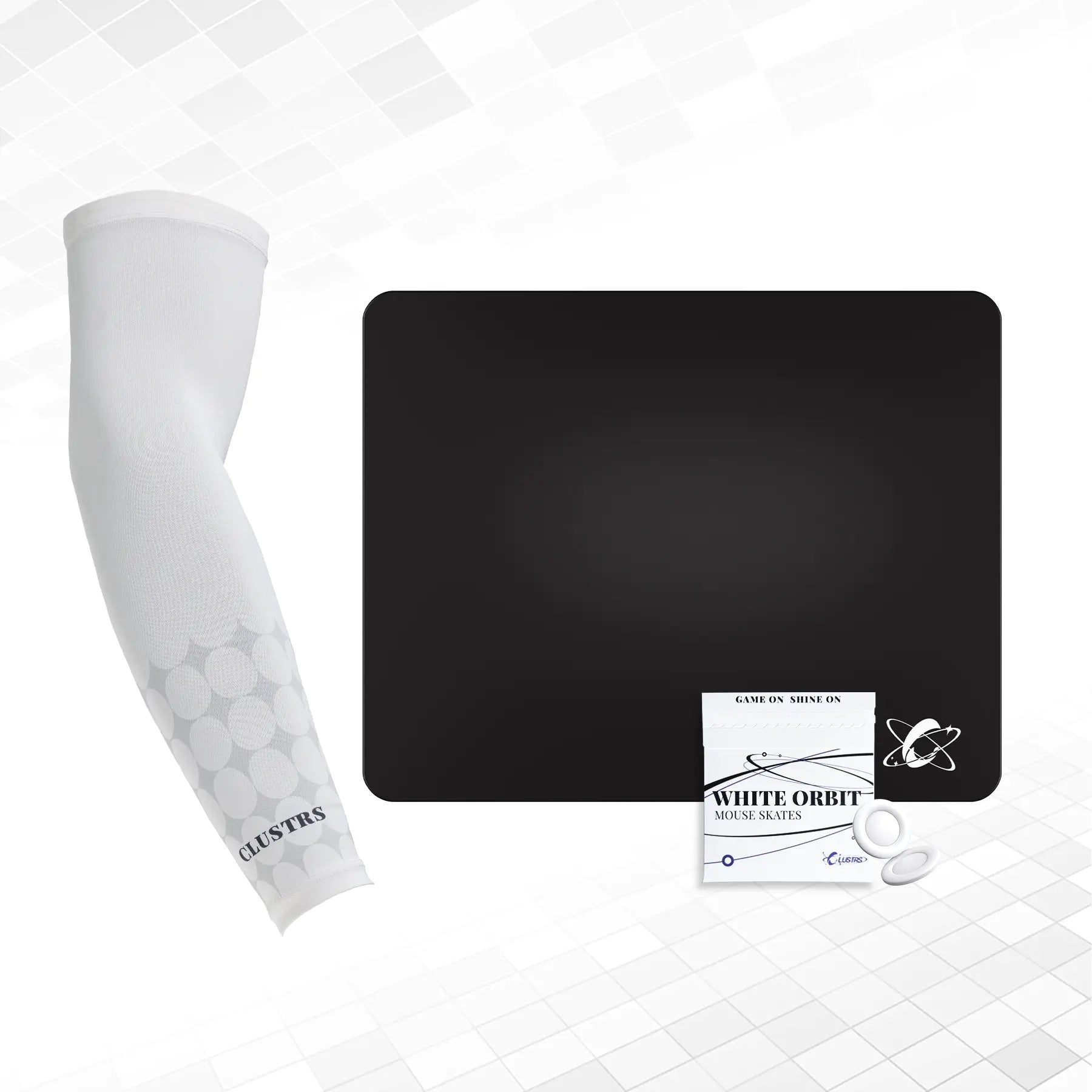 Atom (Black) Bundle — Glass Pad, Pro Sleeve & PTFE Skates