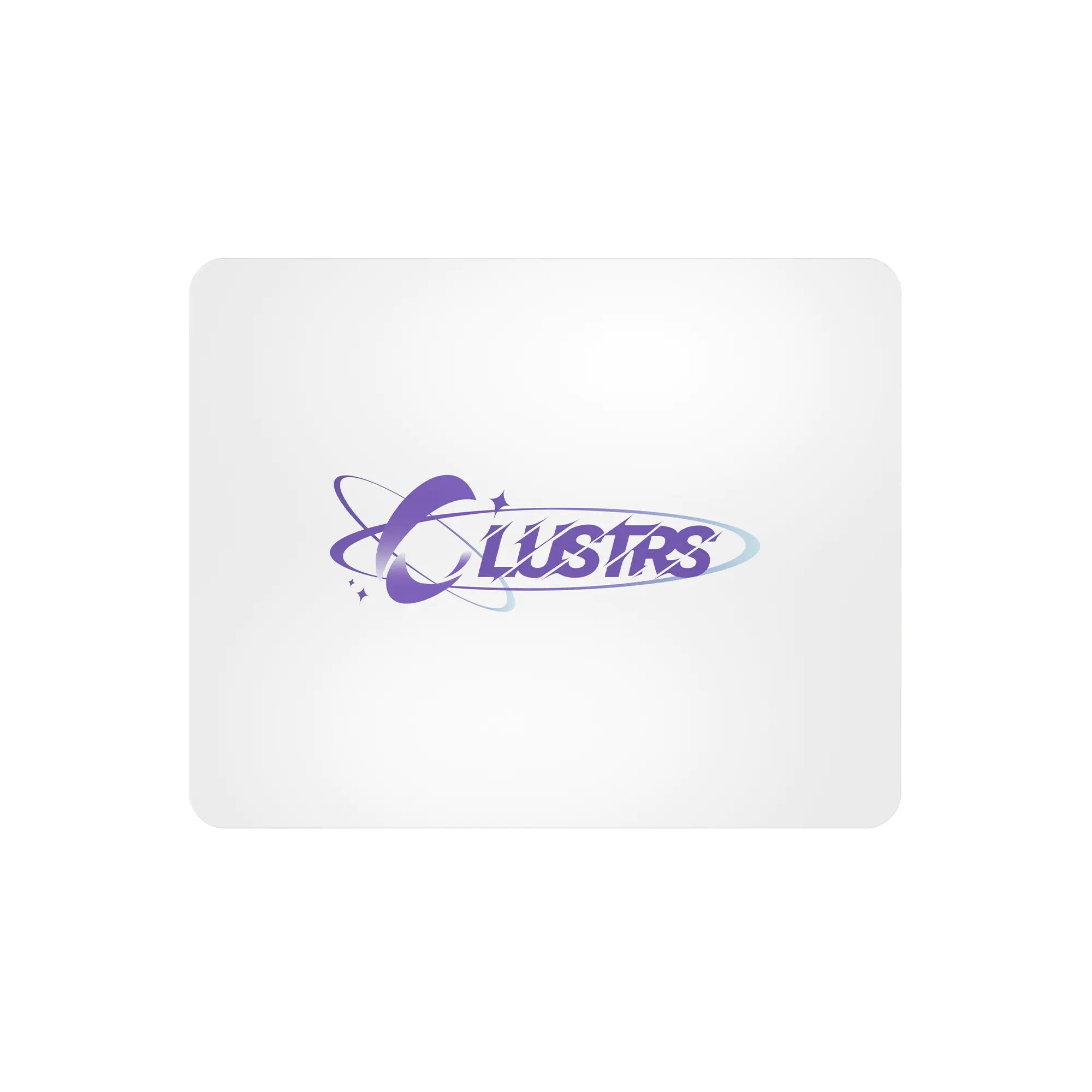 Clustrs Minimalist White Glass Pad
