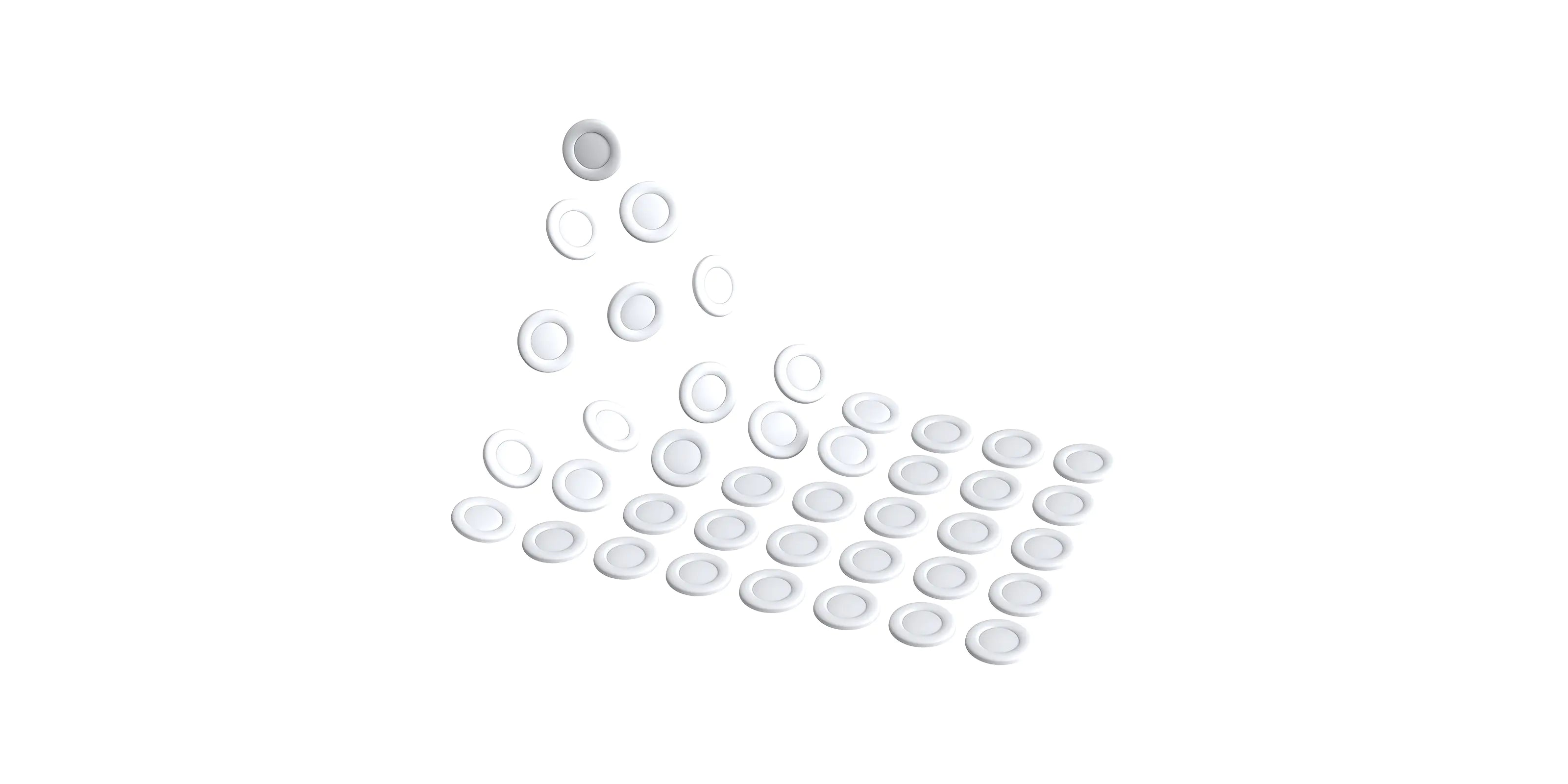 Clustrs White Orbit PTFE Donut Mouse Skates deliver the perfect balance between speed and control, providing a precise glide for fast, stable movement in any gaming scenario.