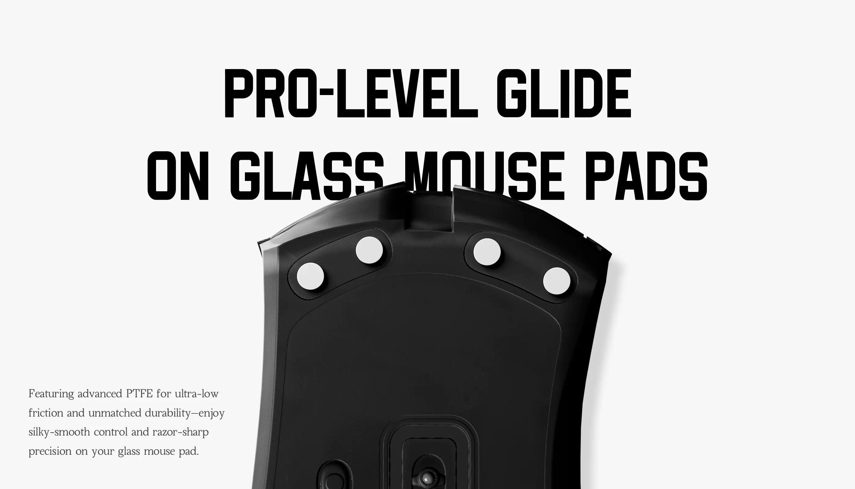 clustrs pro level glide on glass mouse pad
