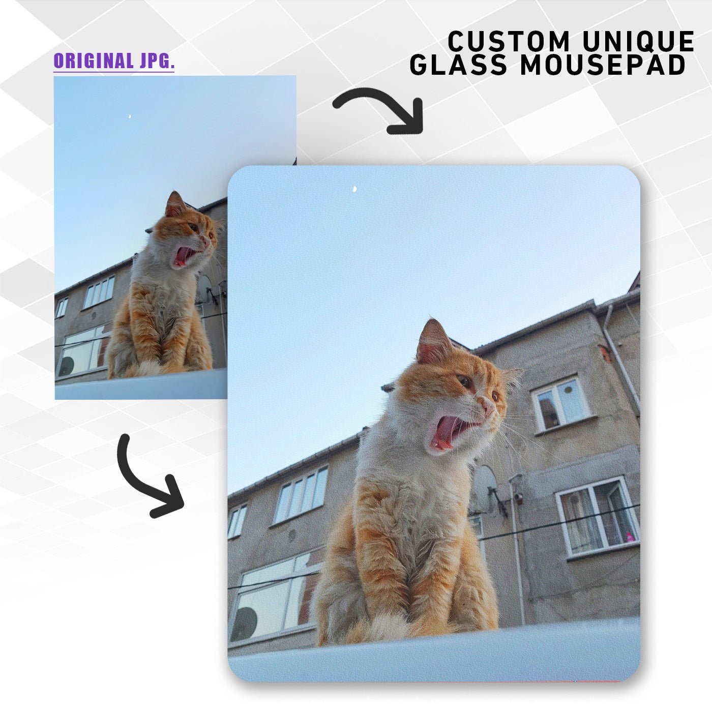 Personnalisez votre tapis de souris en verre