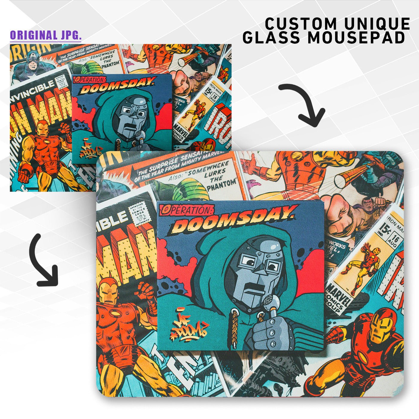 Customize Your Glass Mousepad