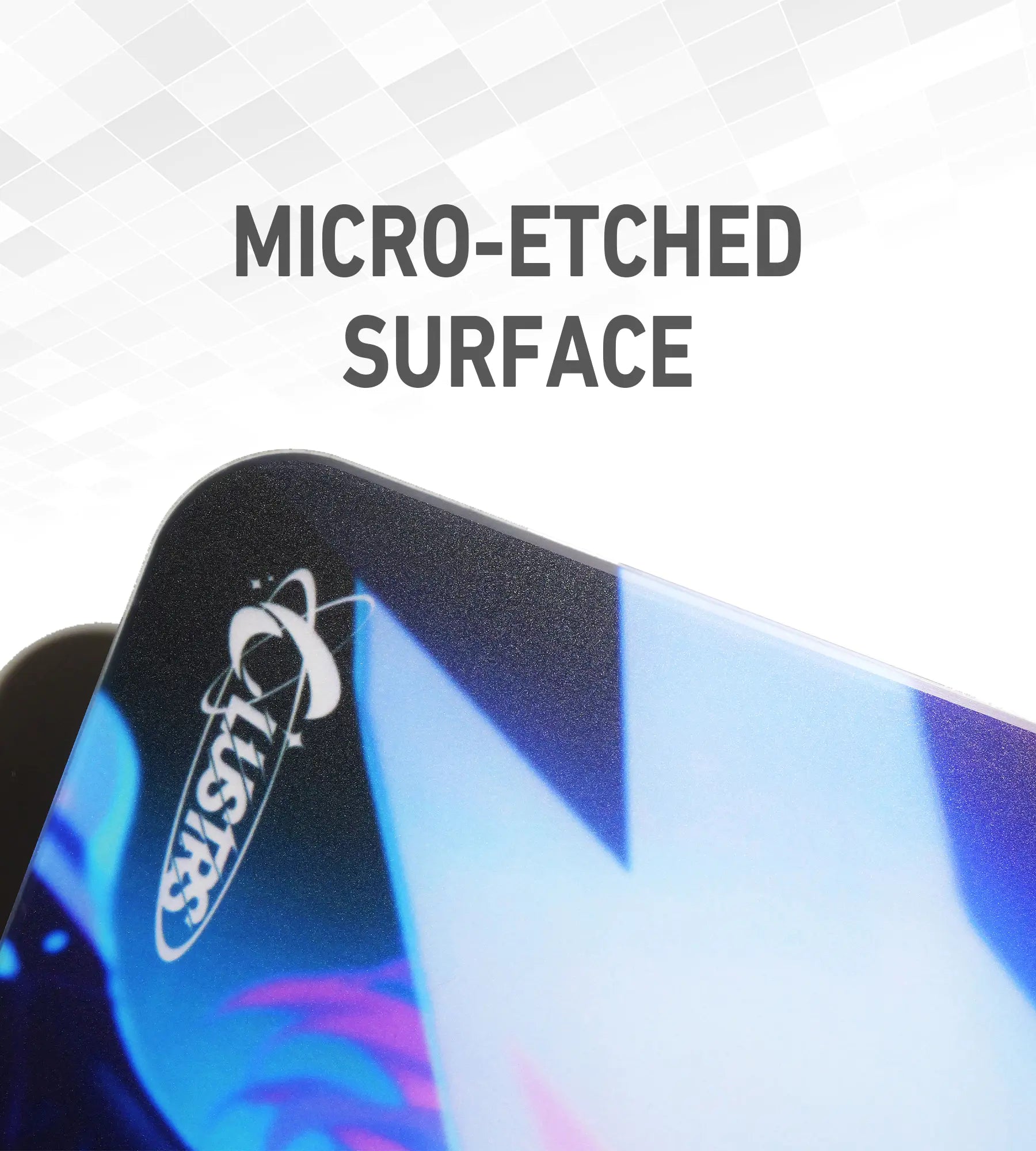 Astra gaming glass mousepad with micro-etched surface for smooth glides and precise tracking