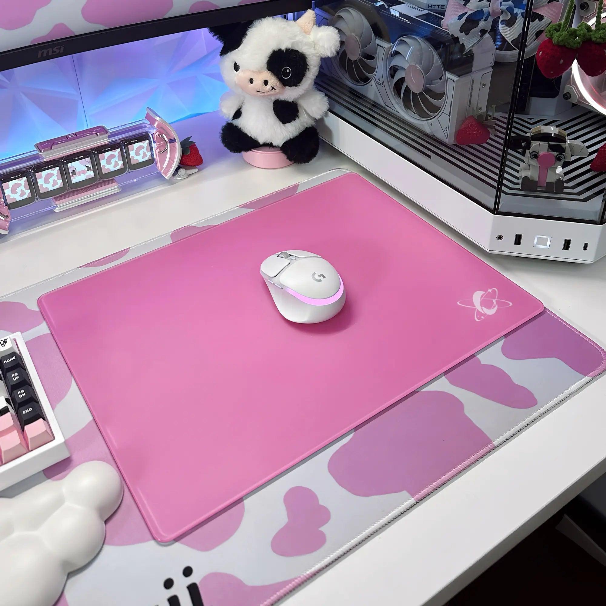 minimalist-gaming-glass-mousepad-pink