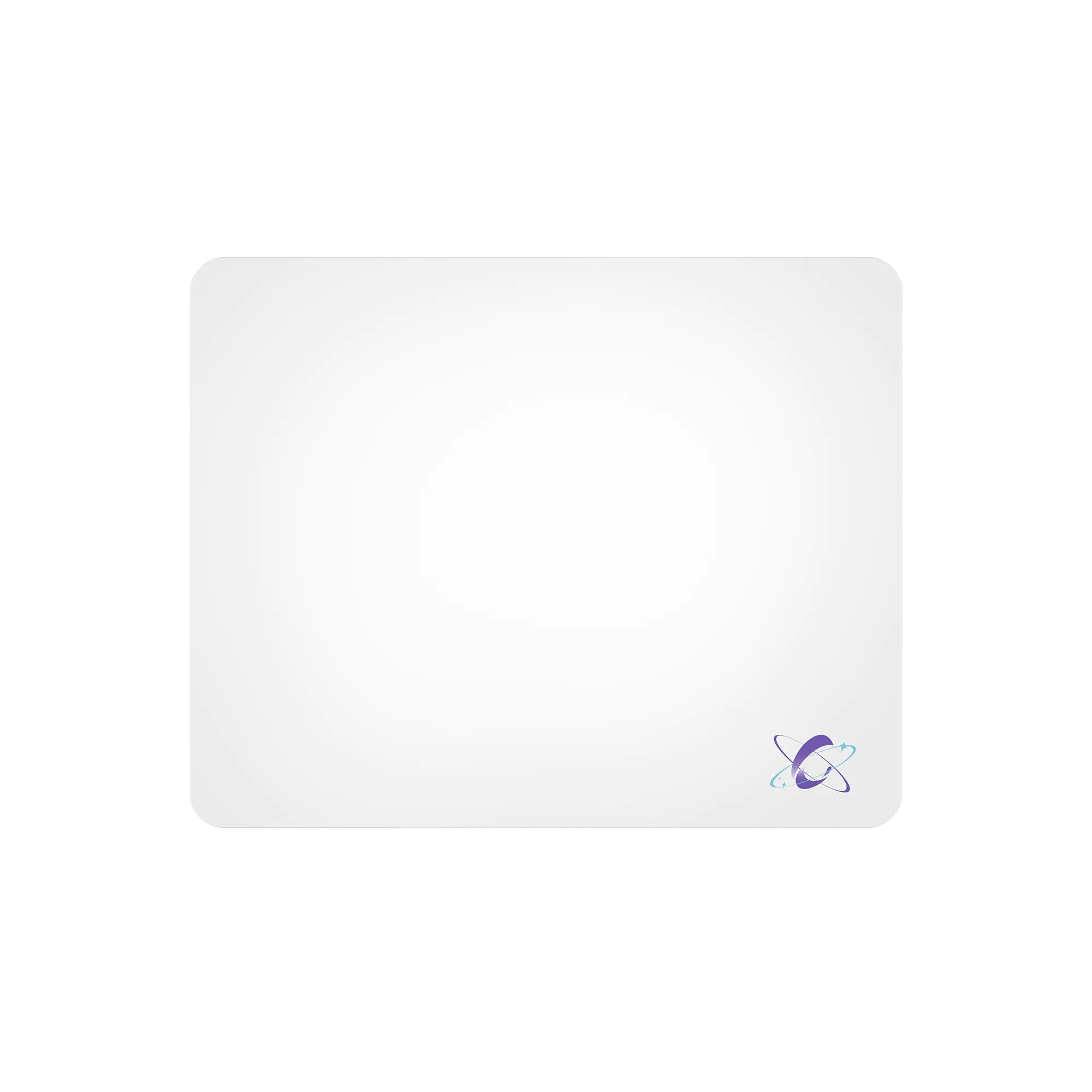 Clustrs Minimalist White Glass Pad