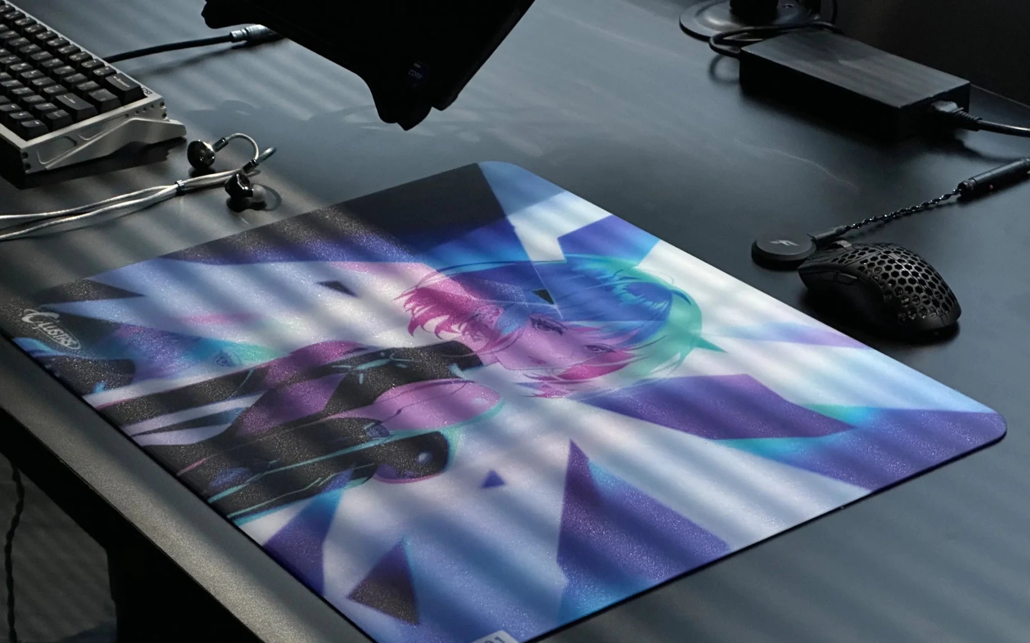 Glass mouse pad for FPS gaming with smooth glide, precise control, and consistent performance for every player