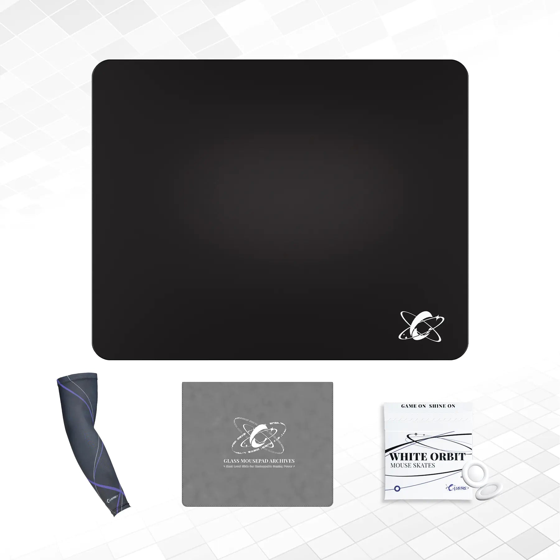 Atom (Black) Ultimate Bundle — Glass Pad, Sleeve, Skates & Case