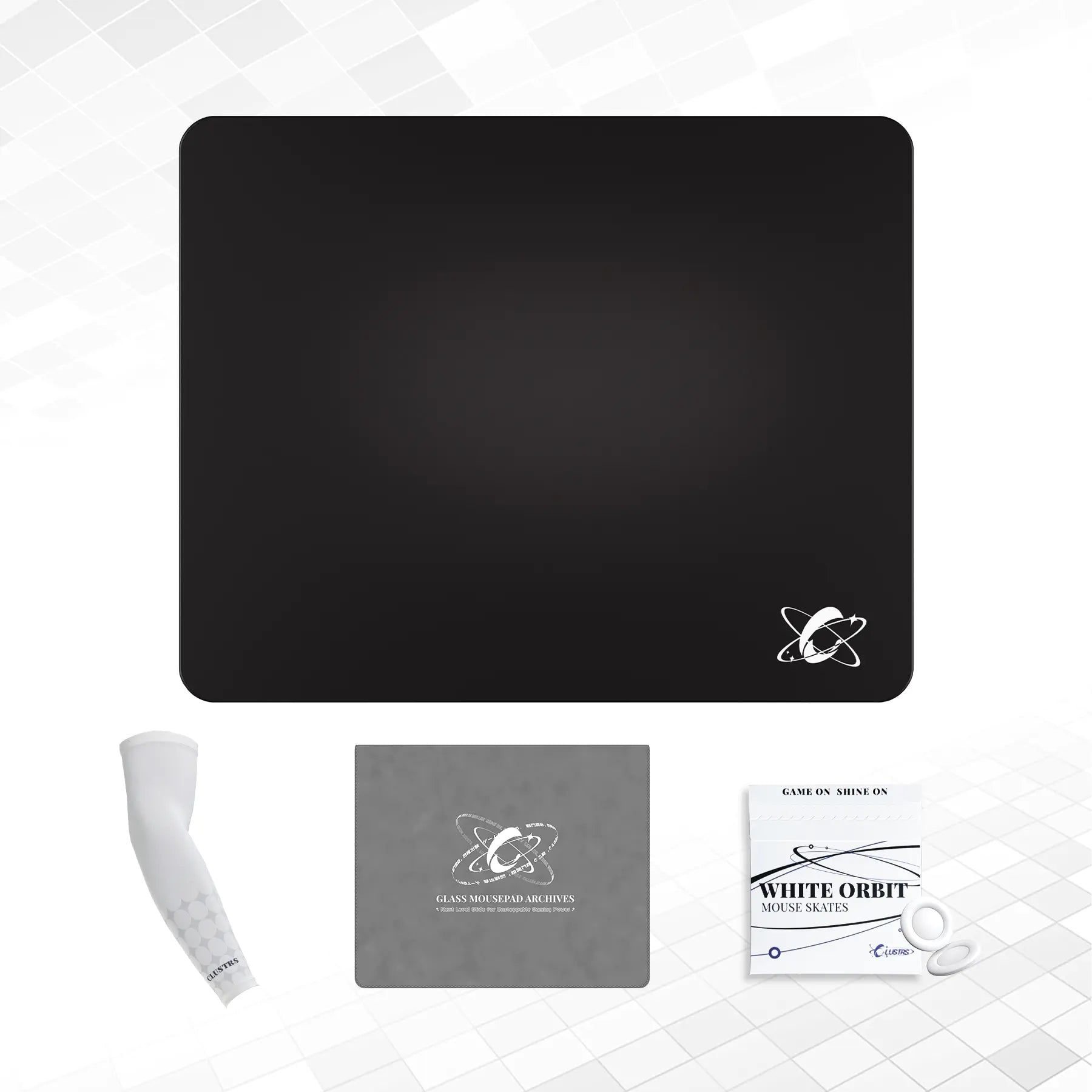 Atom (Black) Ultimate Bundle — Glass Pad, Sleeve, Skates & Case