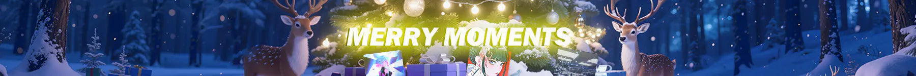 Clustrs Christmas sale banner featuring holiday discounts on glass mouse pads.