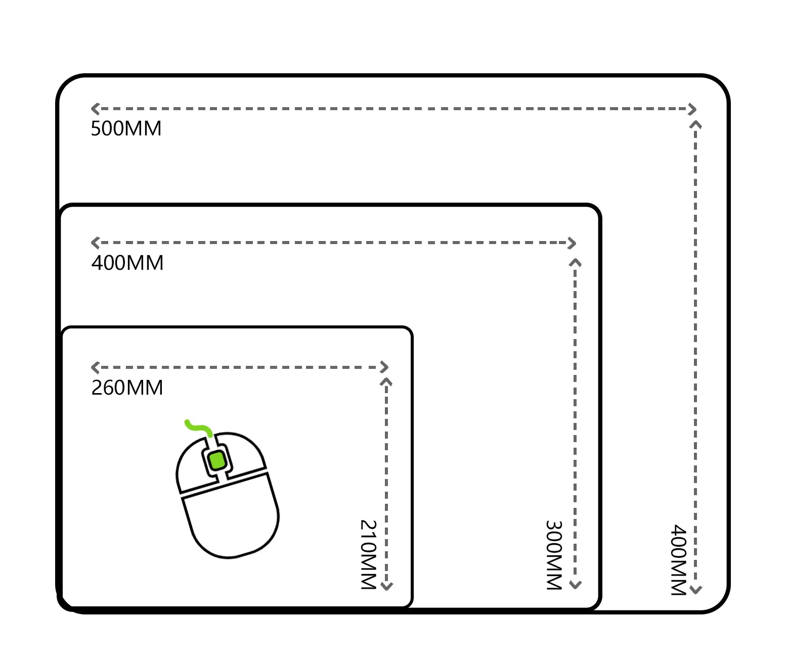 Custom Glass Mousepad Size, Thickness and Weight Guide – Full specifications for 2.5mm and 3.5mm designs