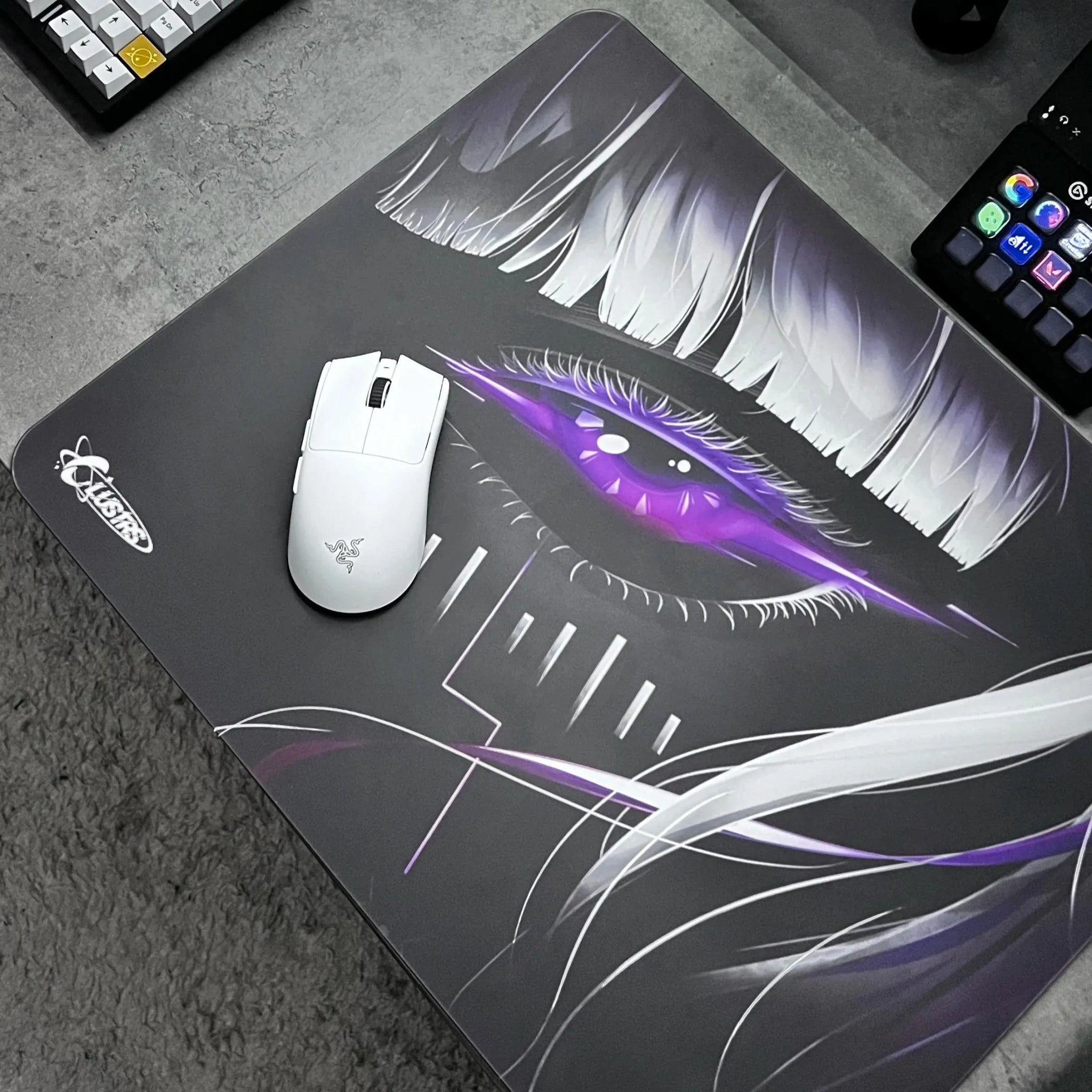 pricisiong control astra'gaze glass mousepad