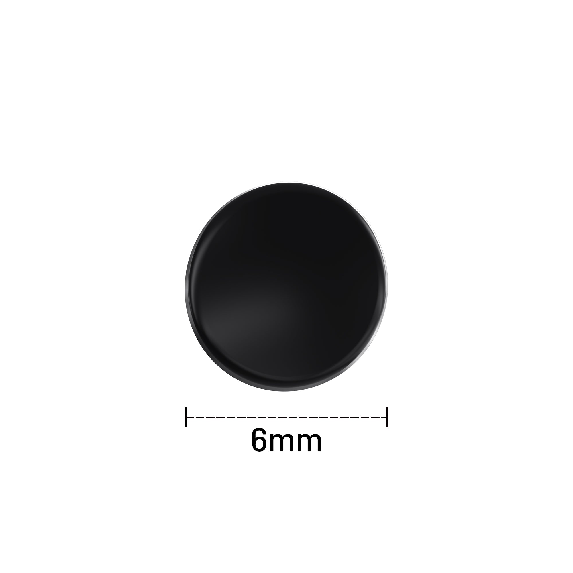 6mm UHMW-PE dot mouse skate size measurement for glass mousepads