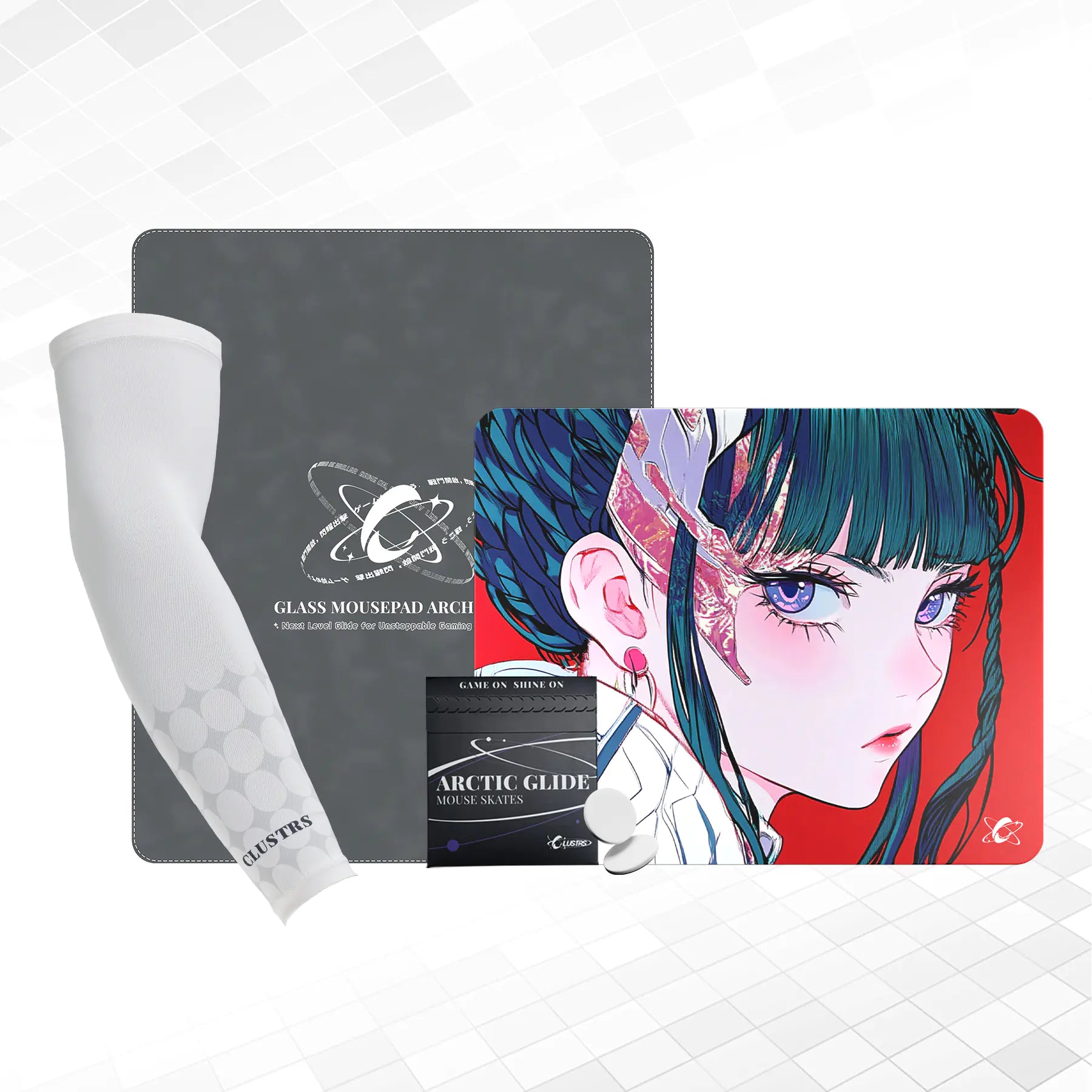 Akira Ultimate Bundle — Glass Pad, Sleeve, Skates & Case