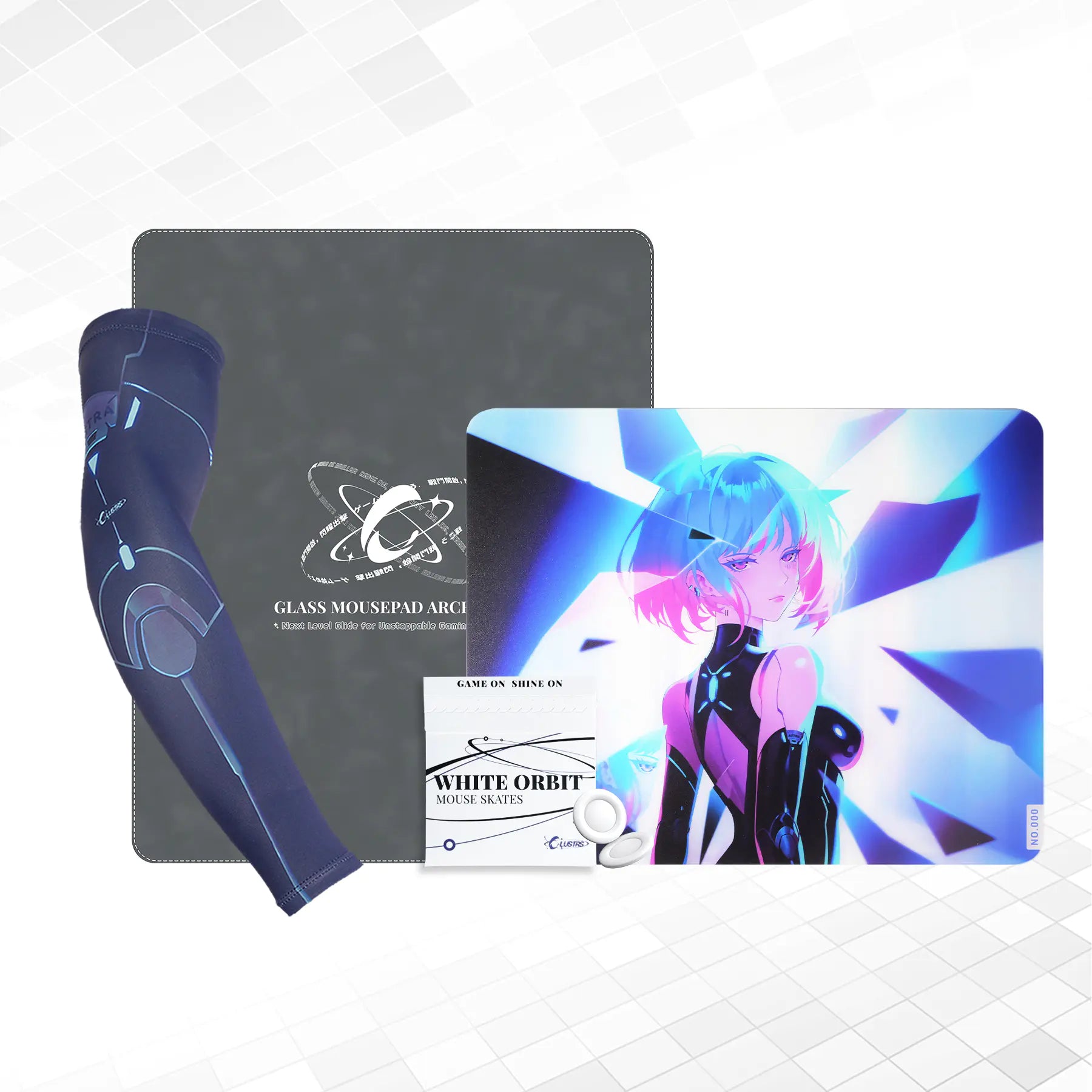 Astra Bundle — Glass Pad, Pro Sleeve, PTFE Skates & PU Case