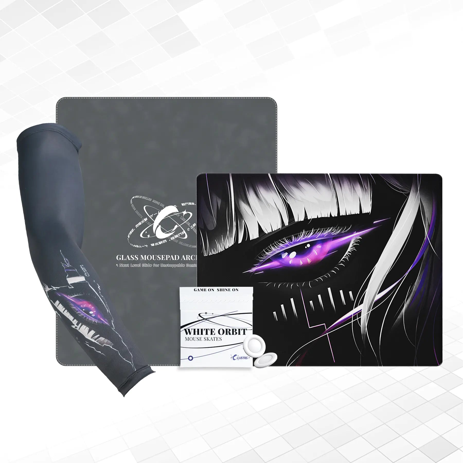 Astra's Gaze Bundle — Glass Pad, Pro Sleeve, PTFE Skates & PU Case