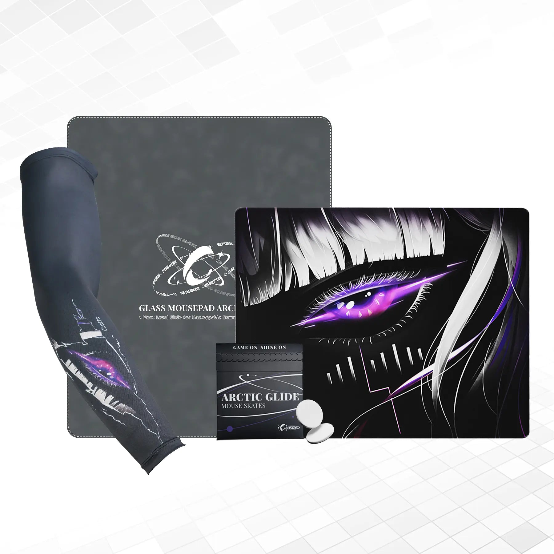 Astra's Gaze Bundle — Glass Pad, Pro Sleeve, PTFE Skates & PU Case