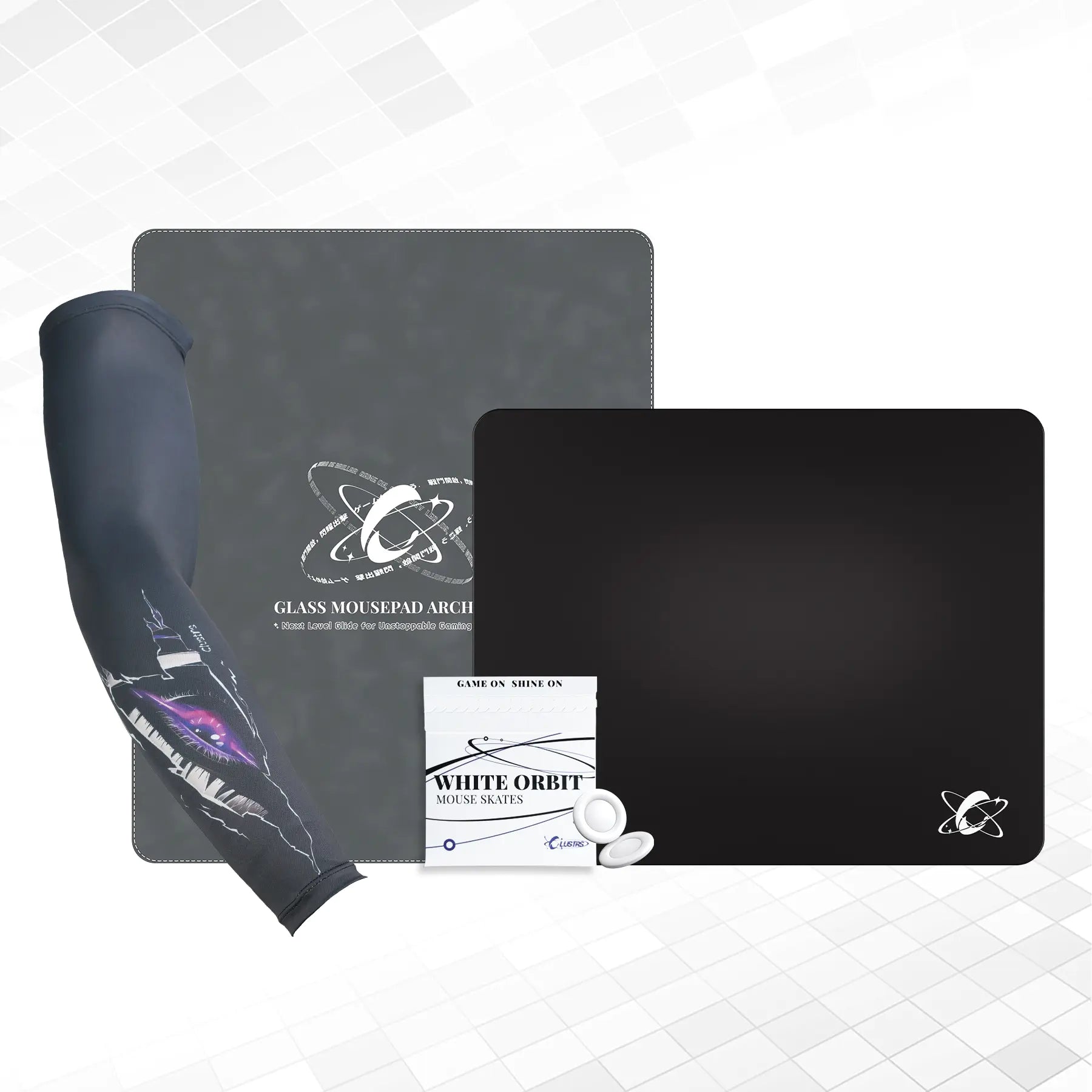 Atom (Black) Ultimate Bundle — Glass Pad, Sleeve, Skates & Case