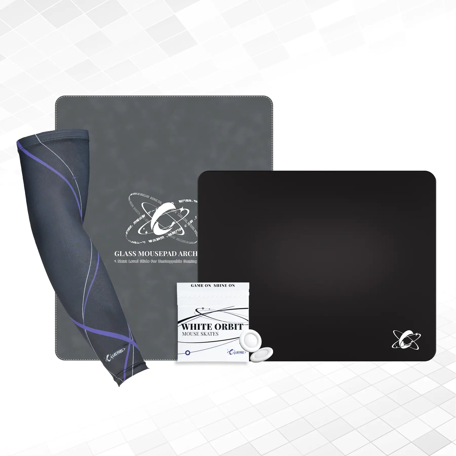 Atom (Black) Ultimate Bundle — Glass Pad, Sleeve, Skates & Case