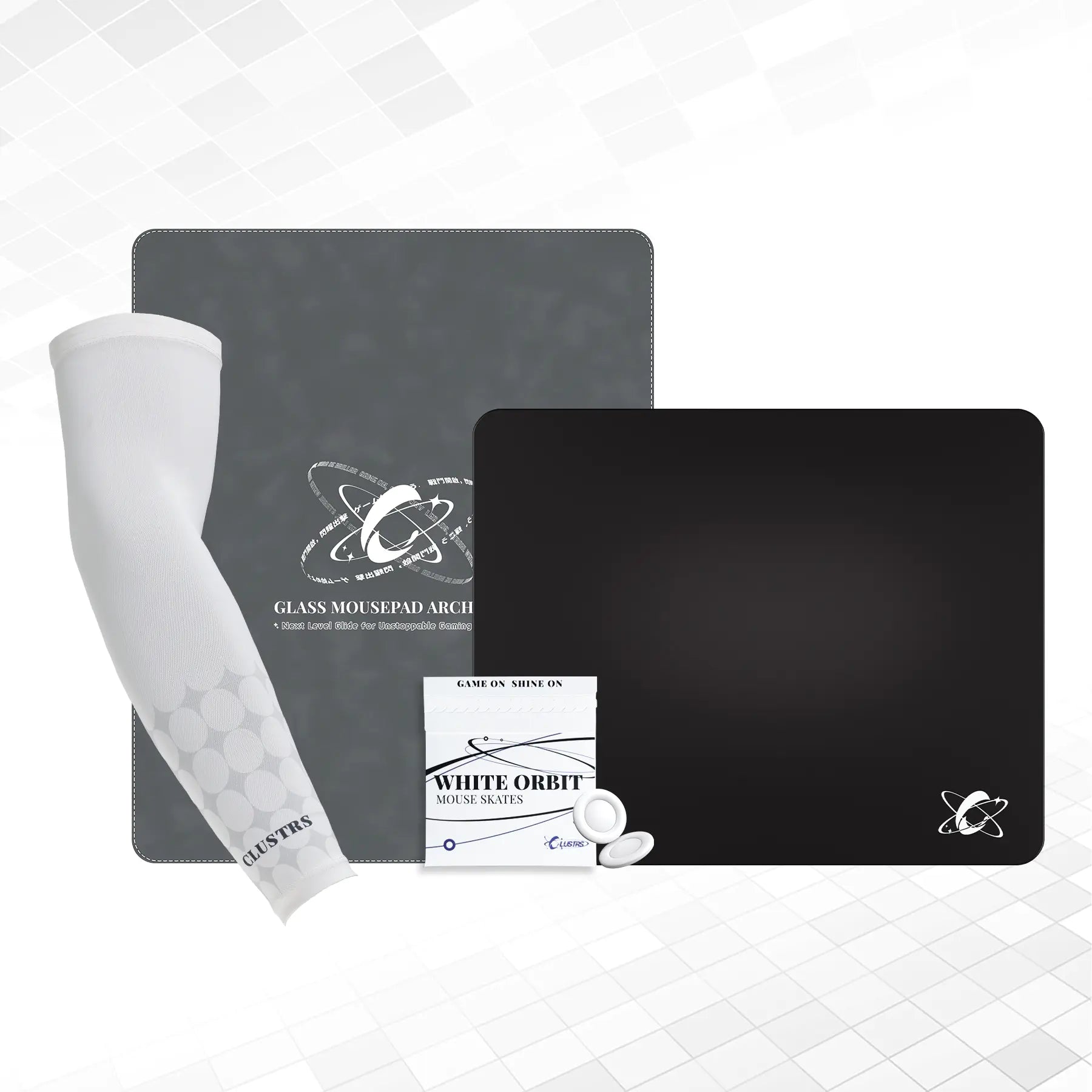 Atom (Black) Ultimate Bundle — Glass Pad, Sleeve, Skates & Case