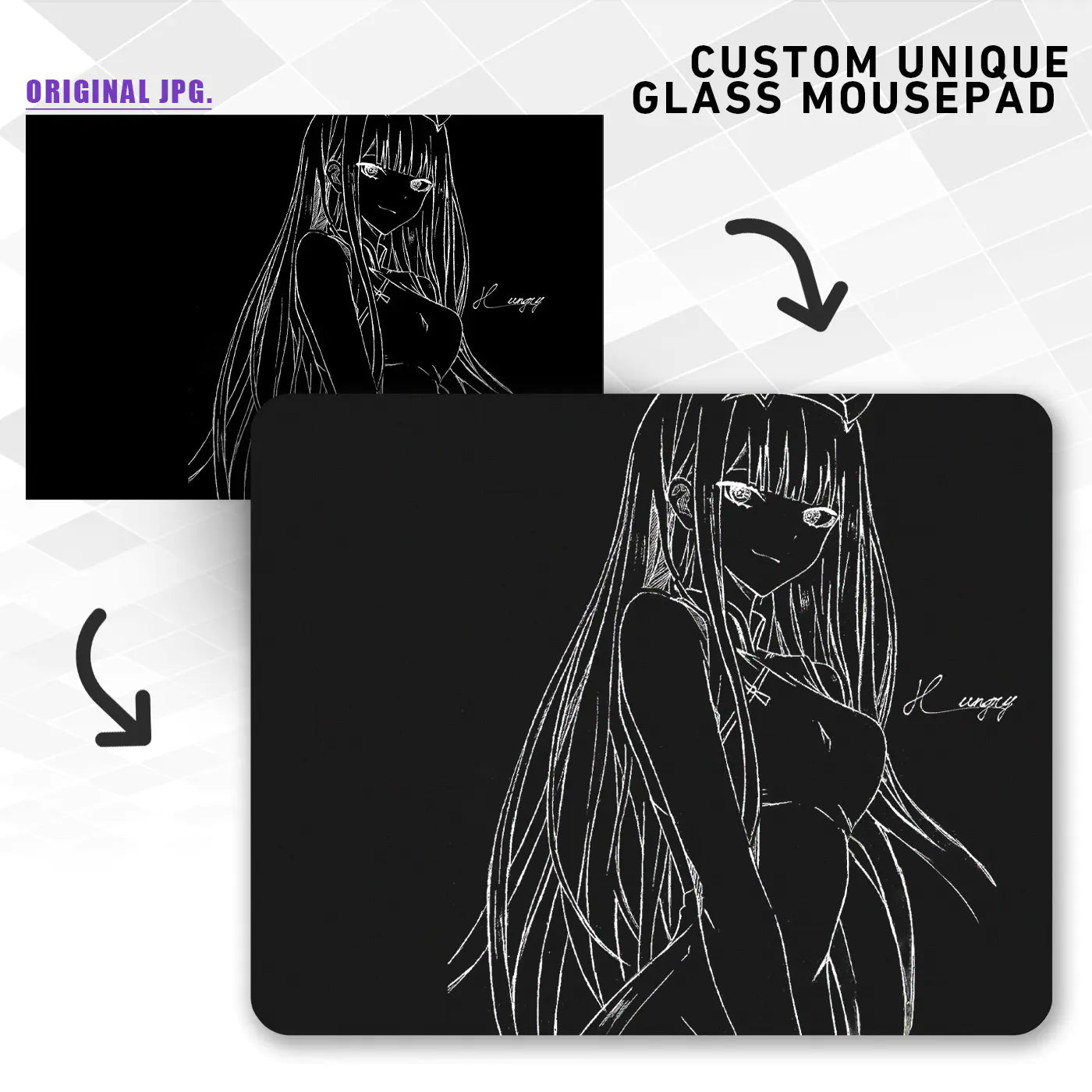 Customize Your Glass Mousepad