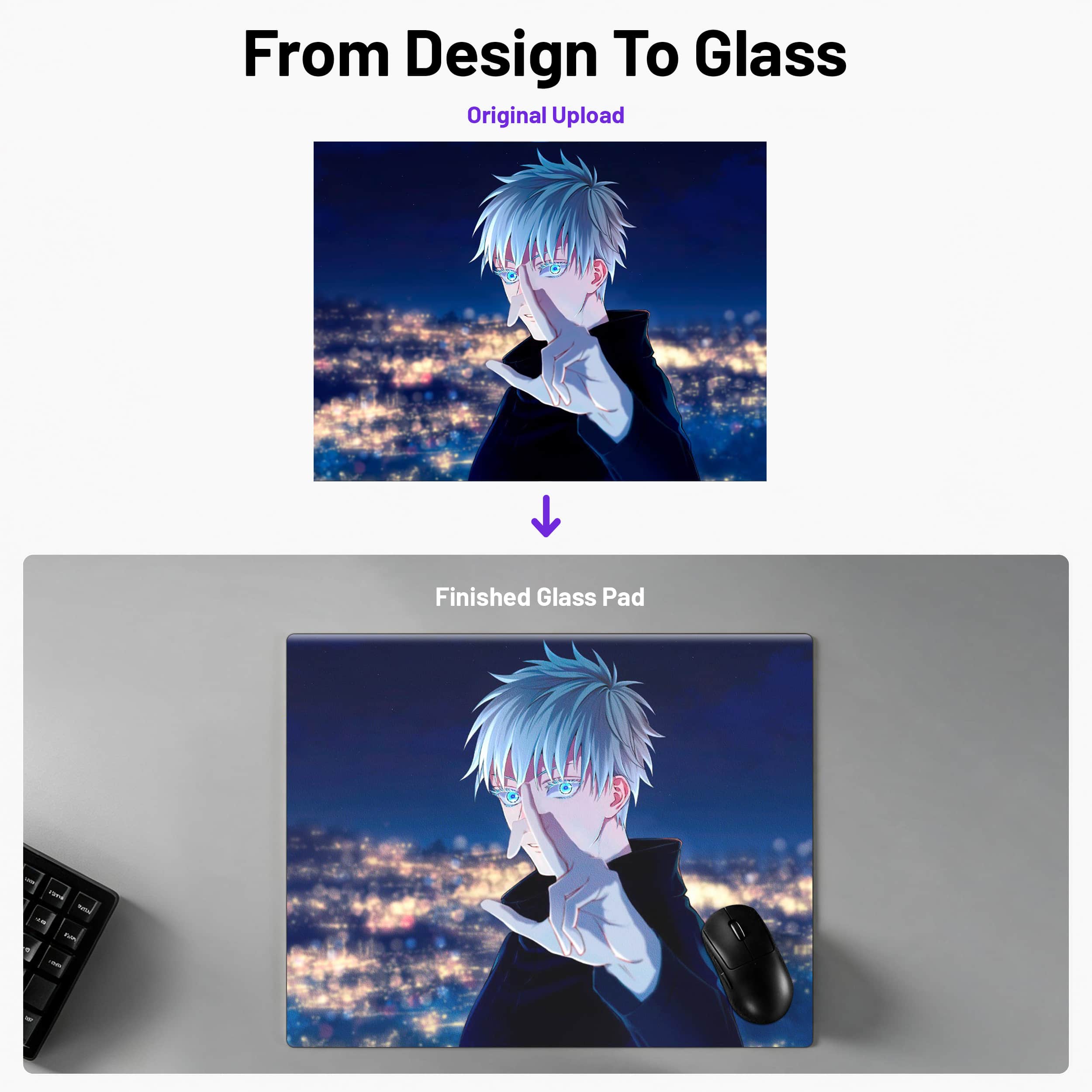 あなただけのオリジナルガラス製マウスパッドを作ろう | The Clustrs
