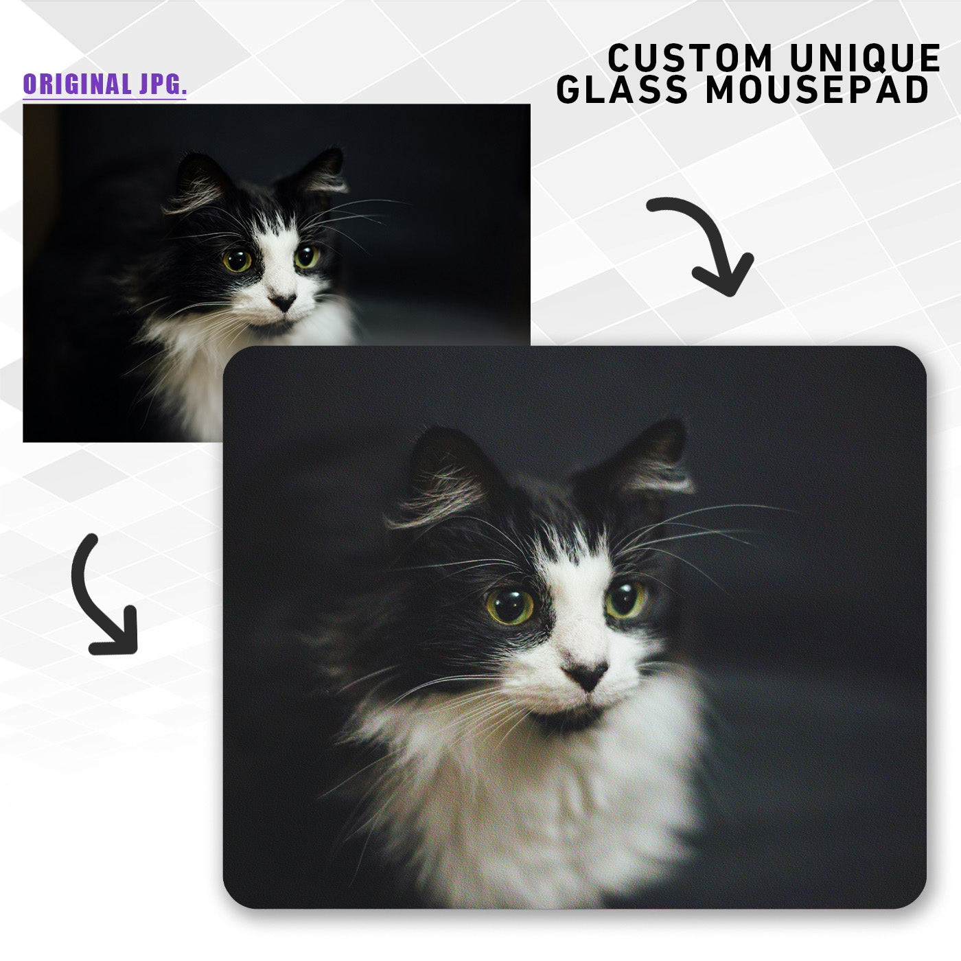 Customize Your Glass Mousepad
