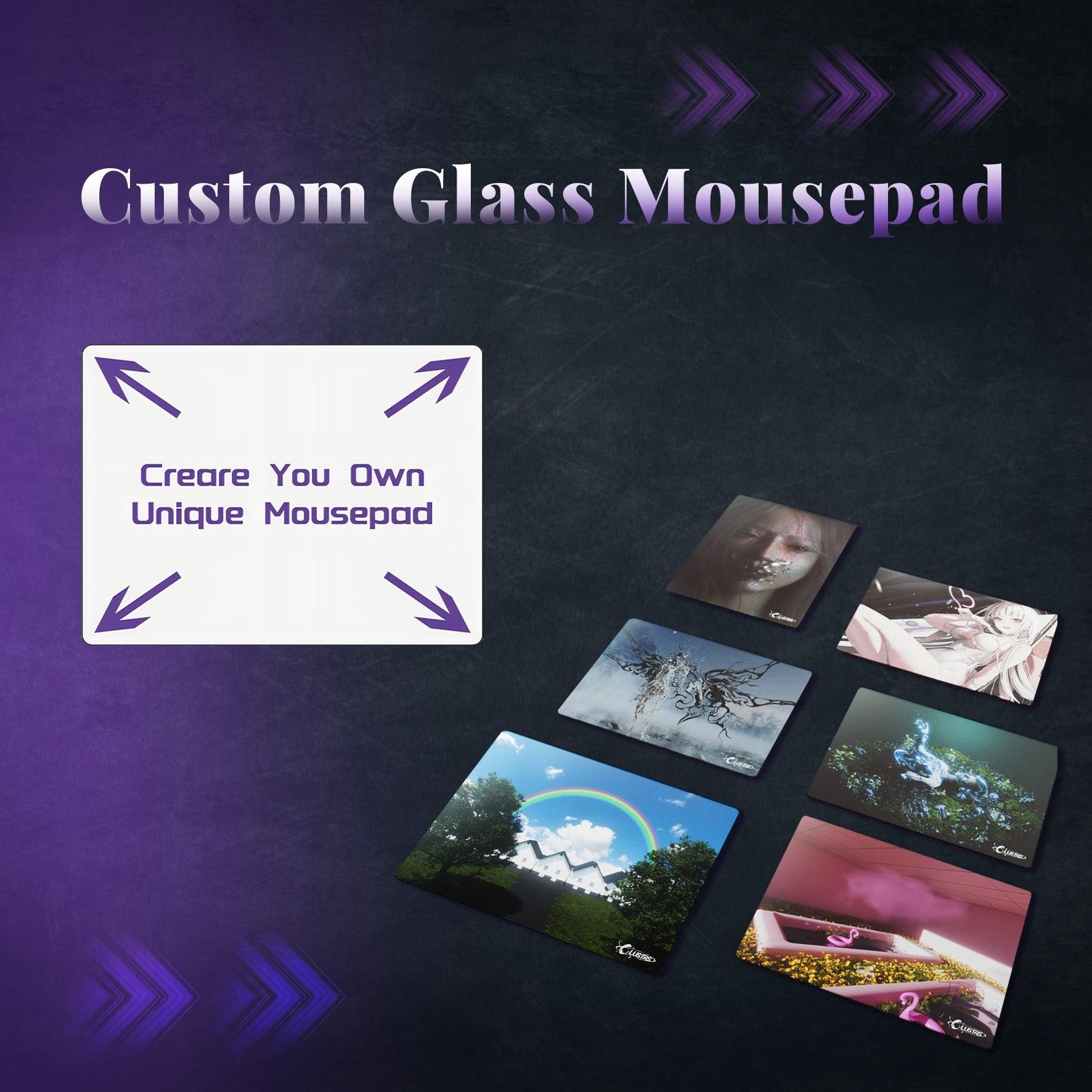 Clustrs Gaming Glass Mouse Pads