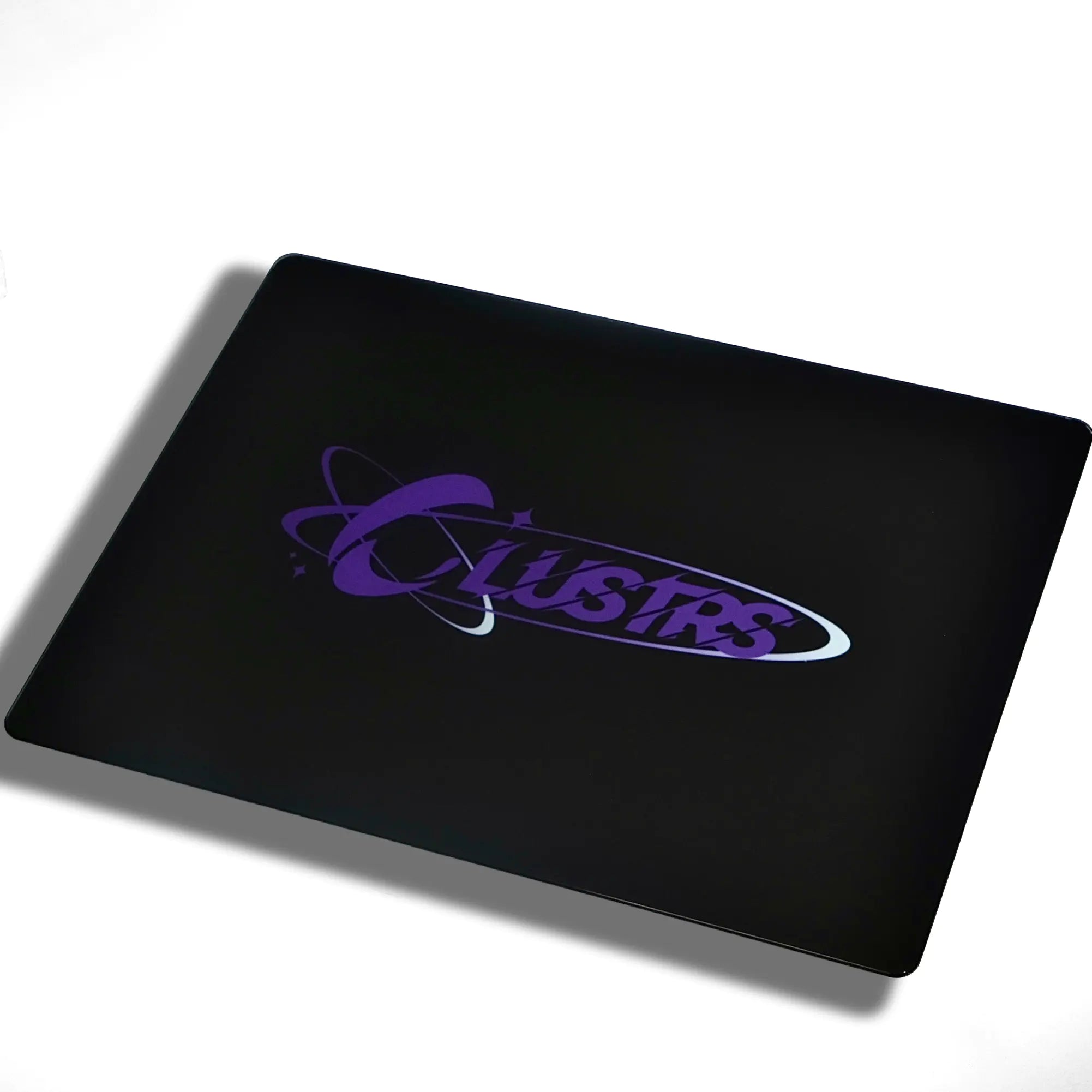 clustrs orbit Obsidian Nebula glass mousepad