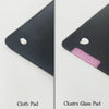 Comparison video showing how the nano-coated Lilies glass mouse pad wipes clean quickly and stays fresh with less effort.