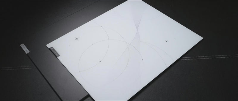CLUSTRS CLST 2.0 Noir and Trace speed glass mousepads