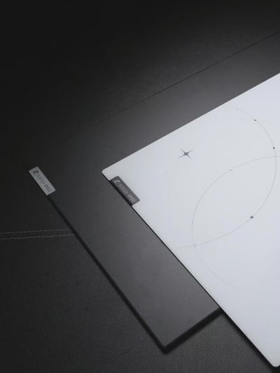 CLUSTRS CLST 2.0 Noir and Trace speed glass mousepads
